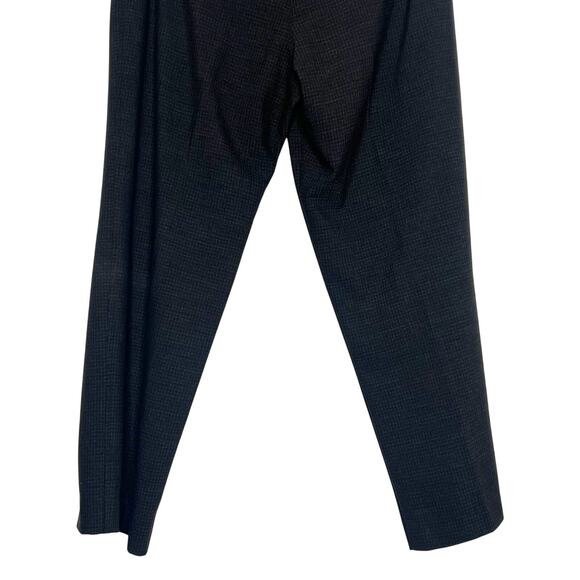 WORTHINGTON Dress Pants Mid Rise Straight Leg Flat Front Plaid Black Size 12P - Picture 5 of 9